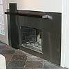 stainless steel fireplace